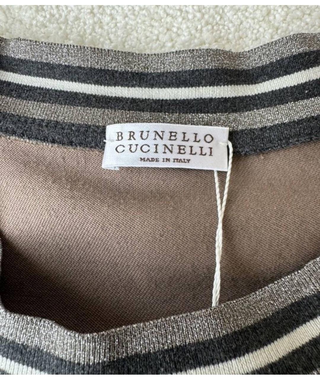 BRUNELLO CUCINELLI Хаки платье, фото 5