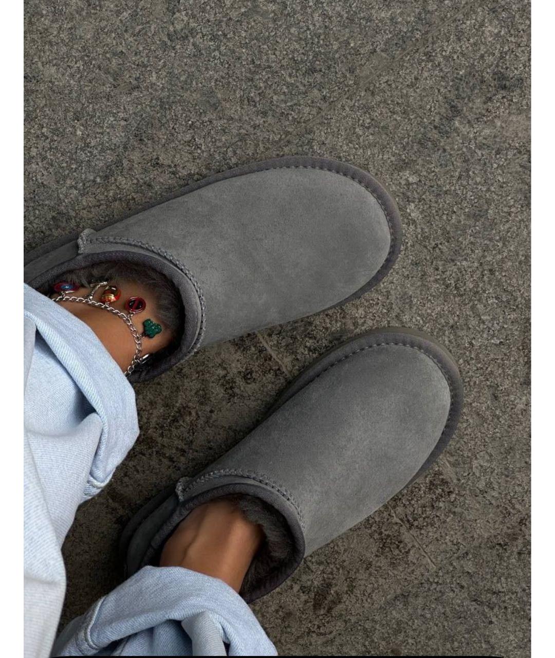 UGG AUSTRALIA Серые замшевые ботинки, фото 4