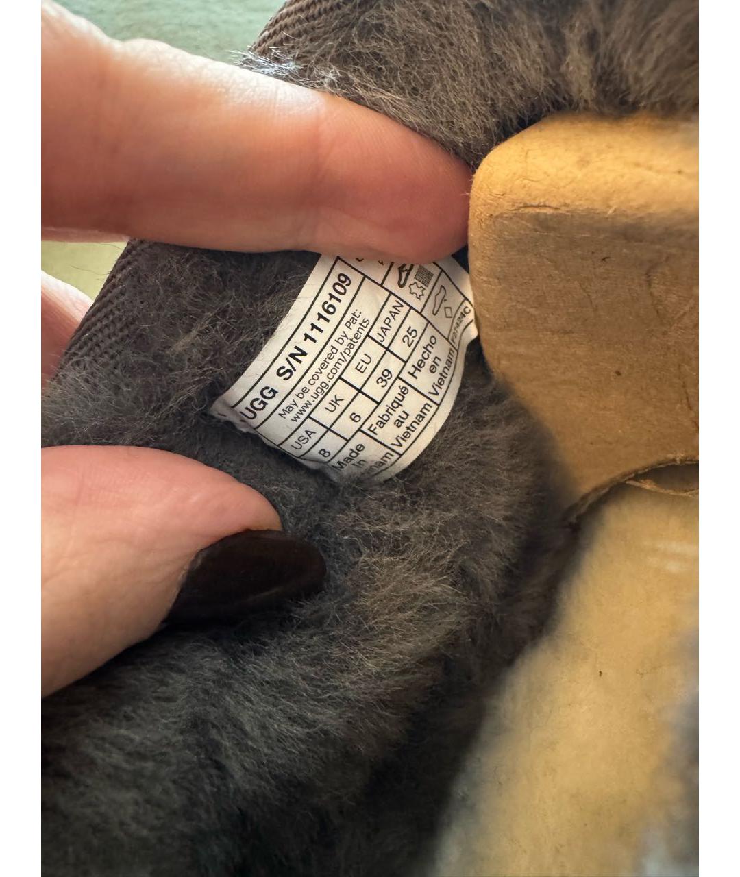 UGG AUSTRALIA Серые замшевые ботинки, фото 3