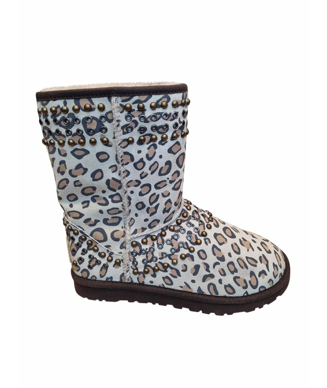 UGG AUSTRALIA Бежевые нубуковые ботинки, фото 1