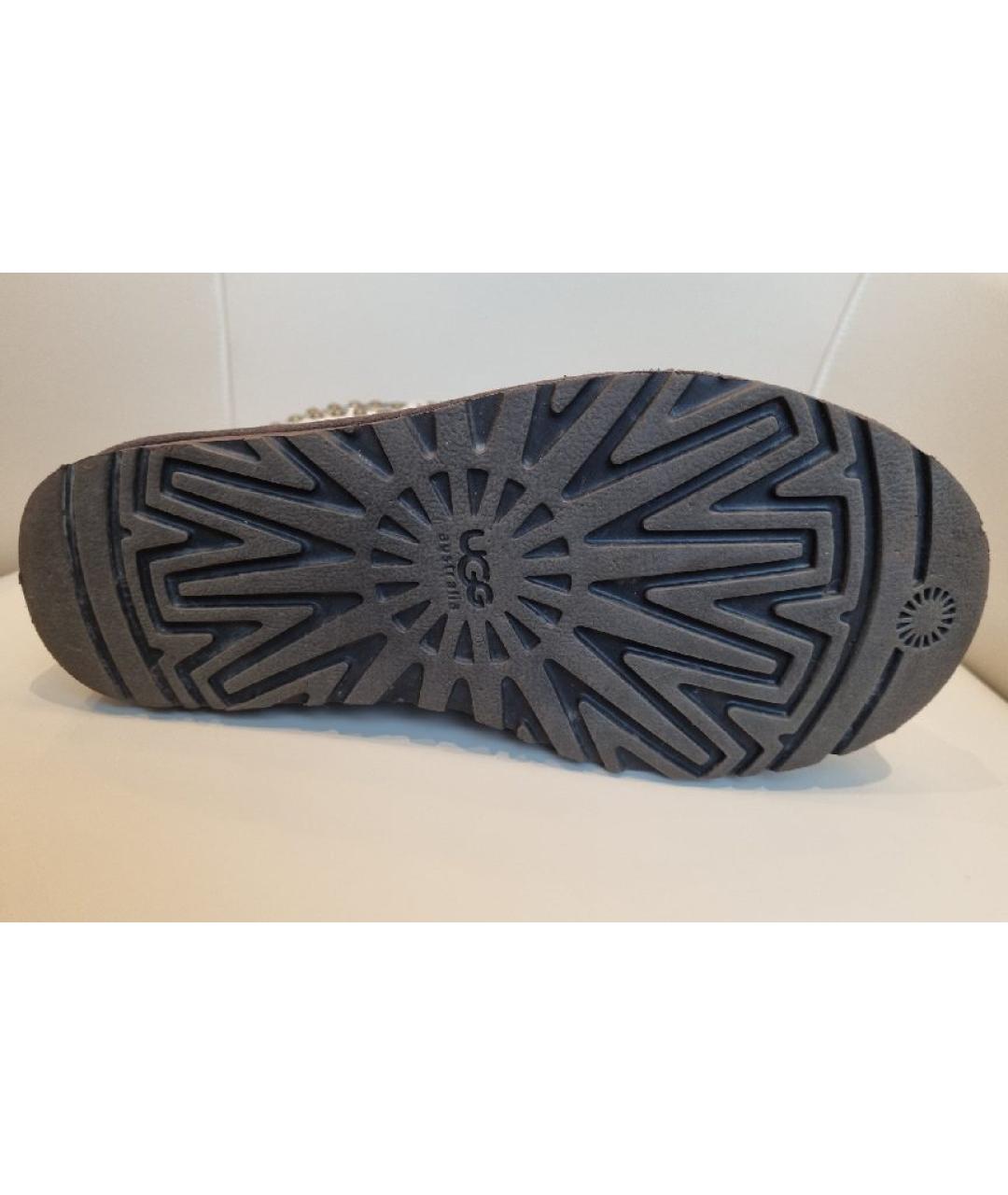 UGG AUSTRALIA Бежевые нубуковые ботинки, фото 7