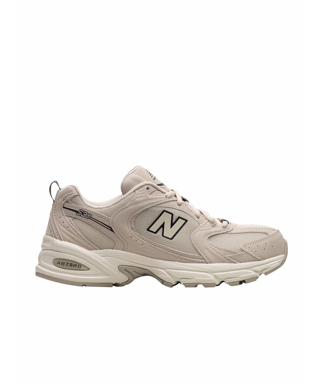 NEW BALANCE Бежевые резиновые кроссовки, фото 1