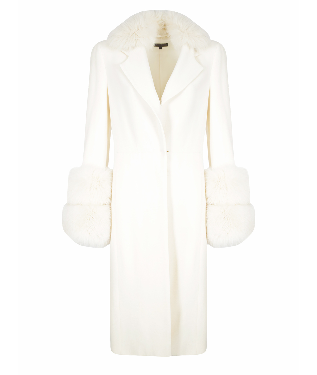 LA PERLA Белое шерстяное пальто, фото 1
