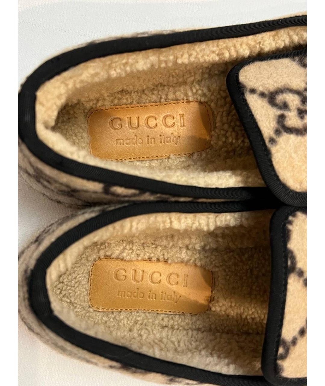 GUCCI Бежевые лоферы, фото 2