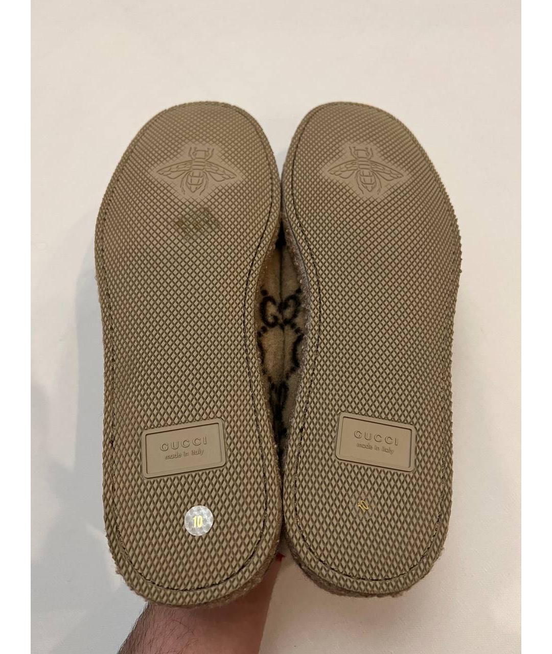 GUCCI Бежевые лоферы, фото 5