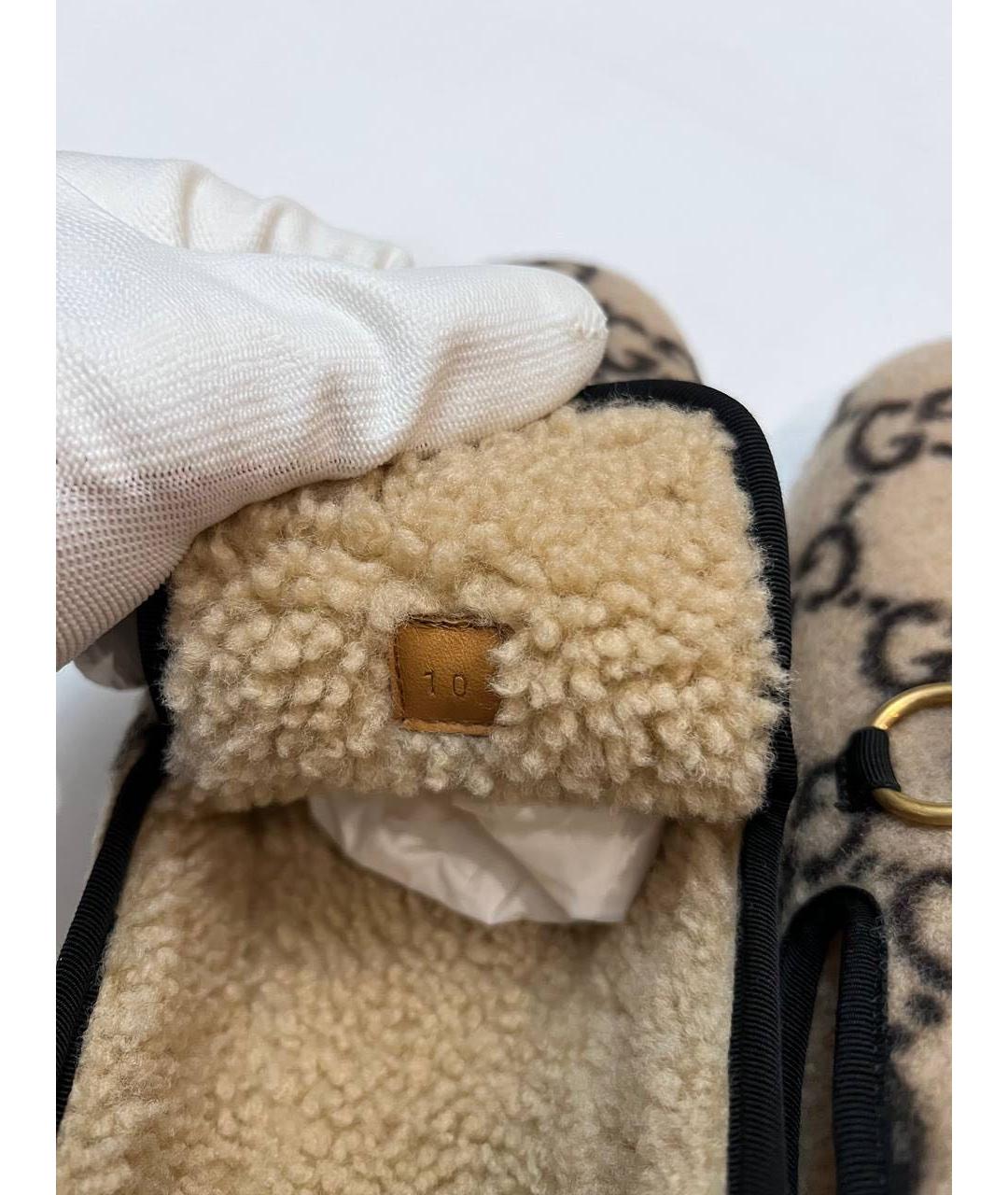 GUCCI Бежевые лоферы, фото 3