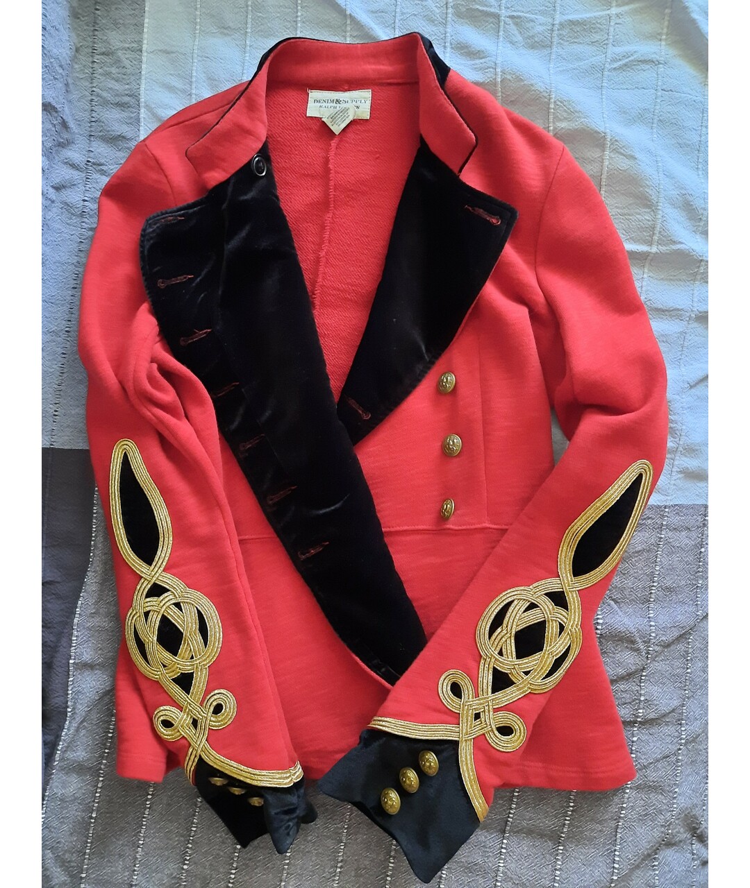 RALPH LAUREN DENIM & SUPPLY Красный хлопковый жакет/пиджак, фото 8
