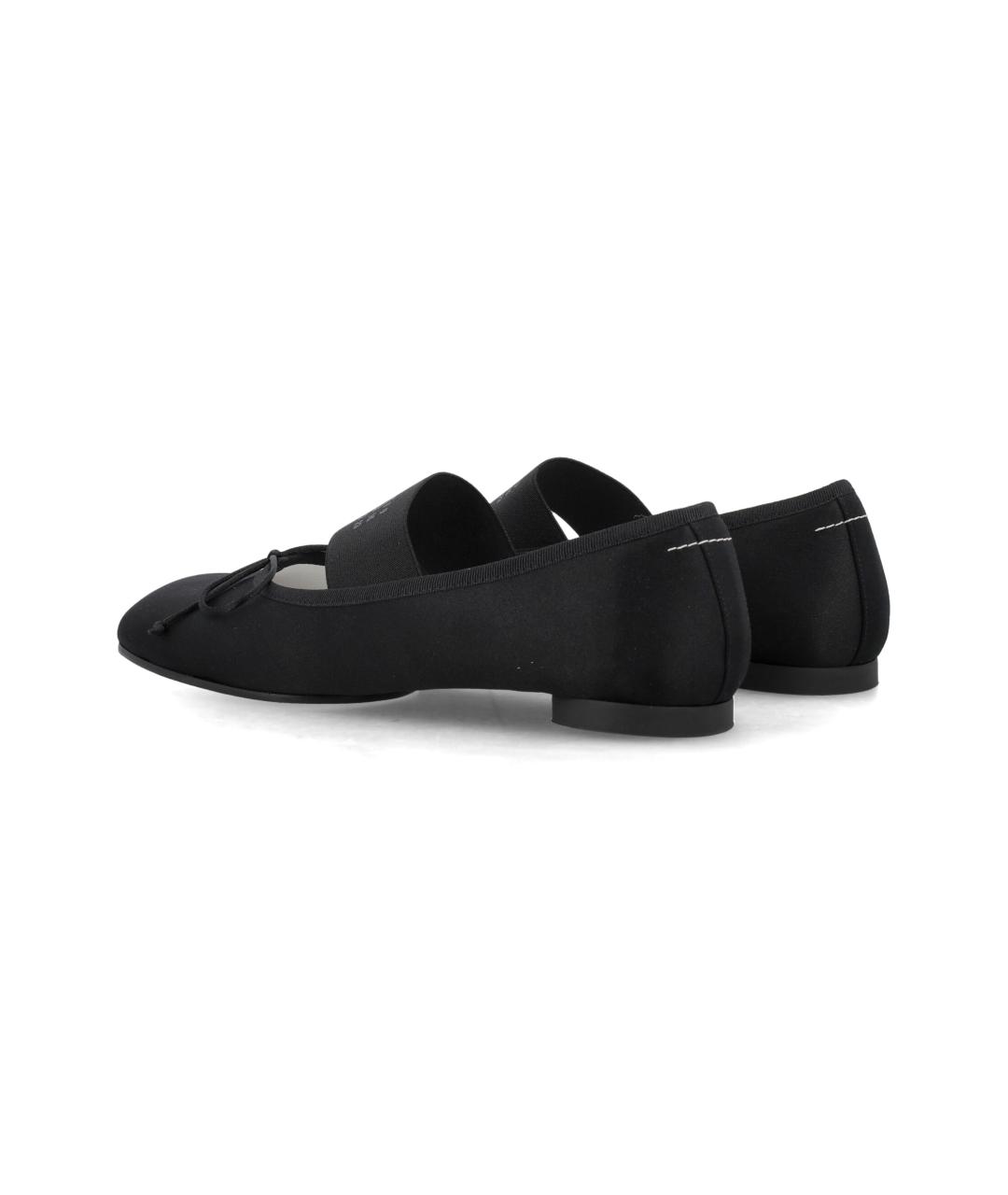 MM6 MAISON MARGIELA Черные синтетические балетки, фото 4
