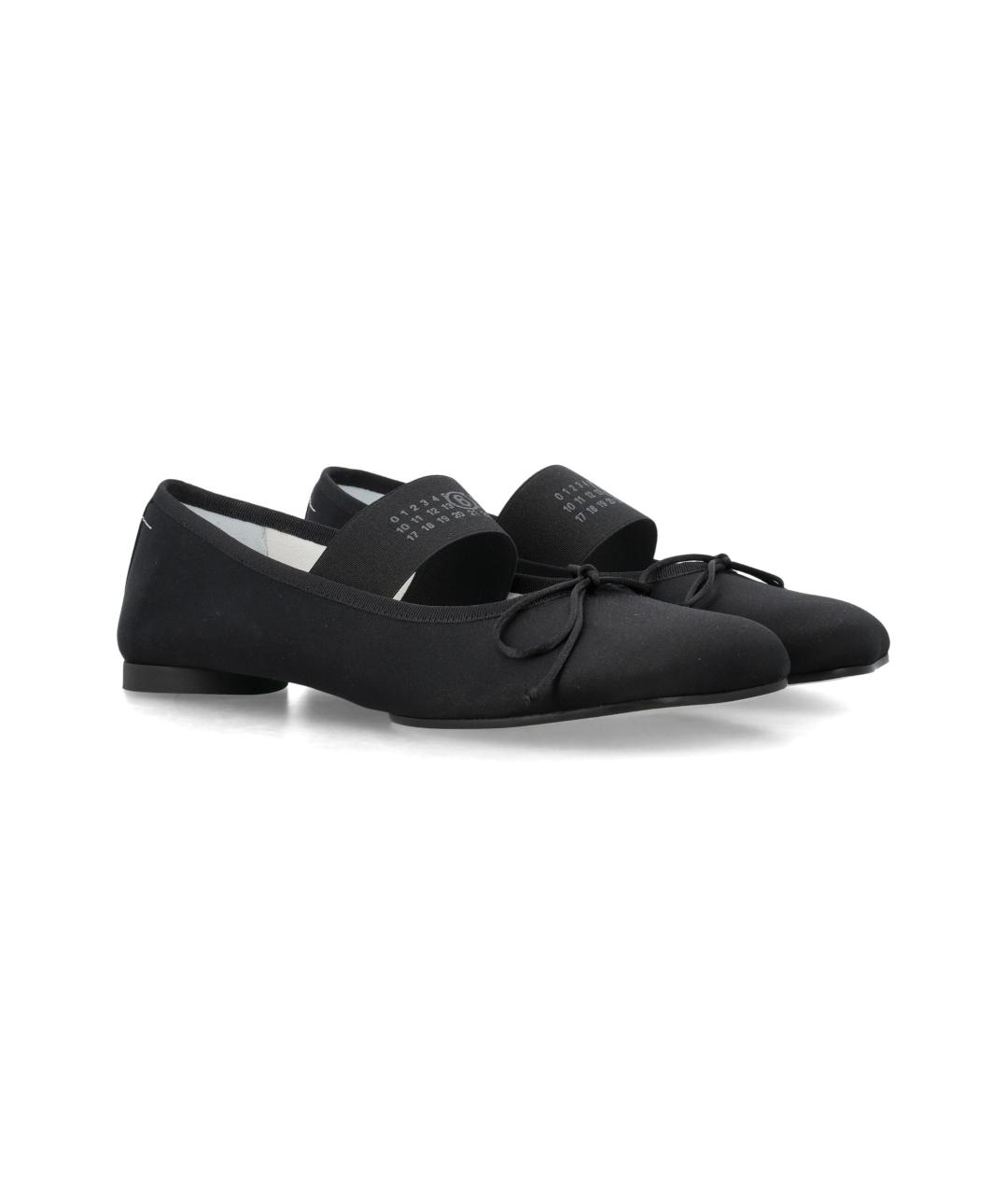 MM6 MAISON MARGIELA Черные синтетические балетки, фото 2