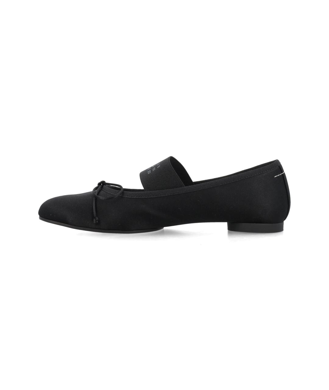MM6 MAISON MARGIELA Черные синтетические балетки, фото 3