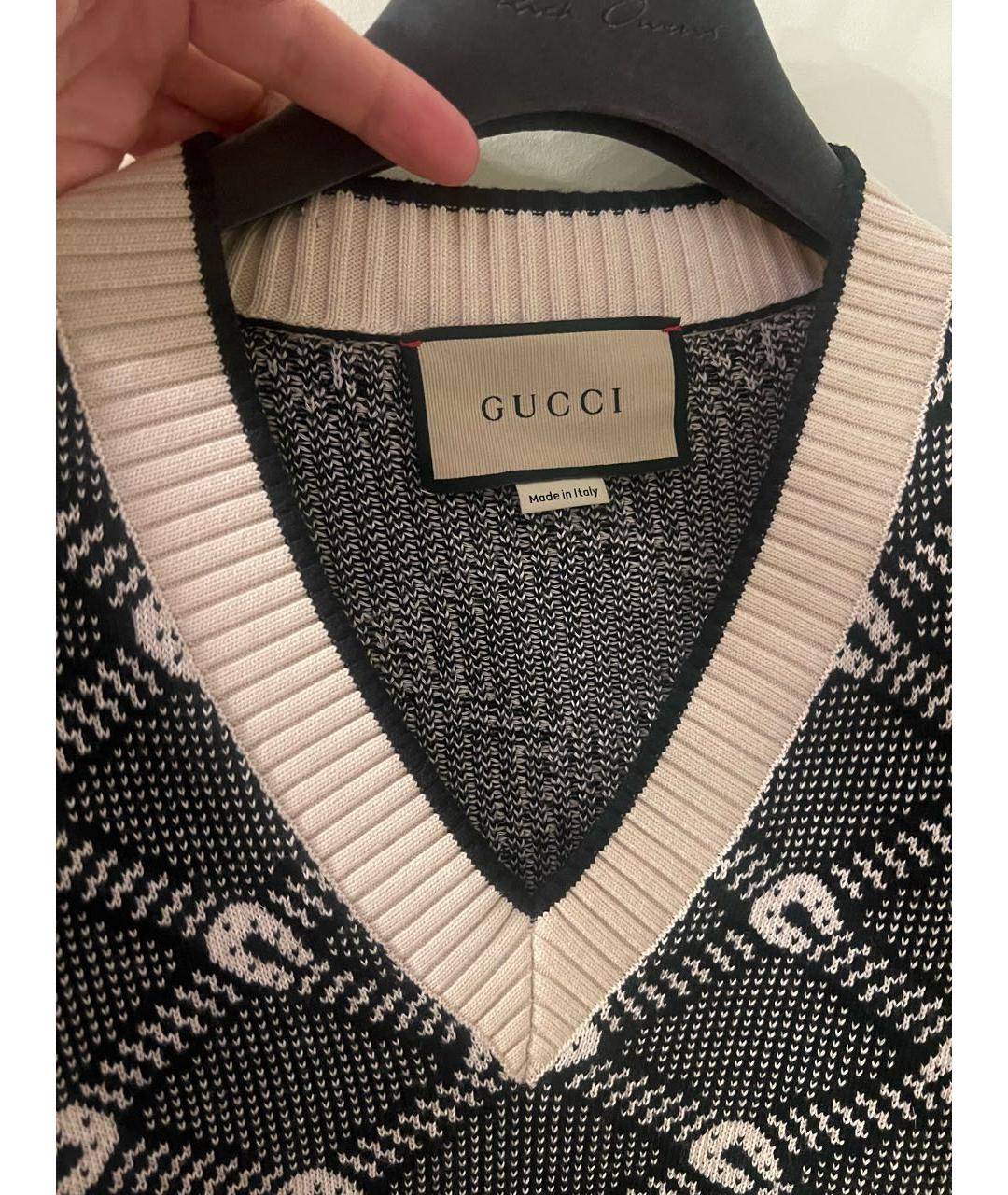 GUCCI Коричневый хлопковый джемпер / свитер, фото 4