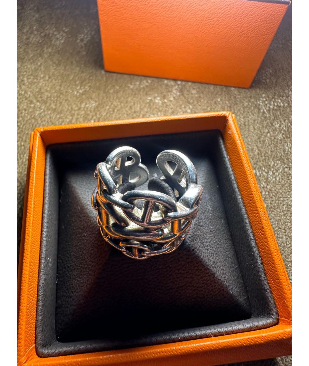 HERMES Серебряное серебряное кольцо, фото 3