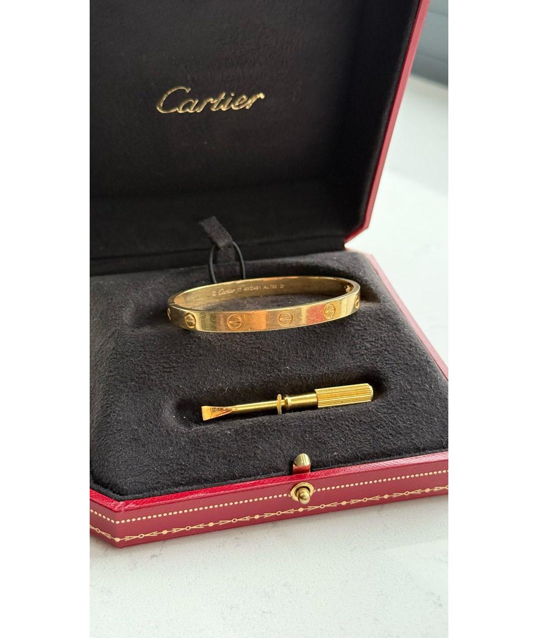 CARTIER Золотой браслет из желтого золота, фото 2