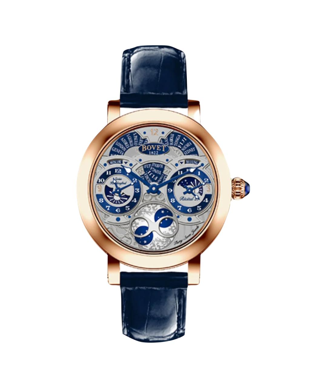 BOVET Темно-синие часы из розового золота, фото 1