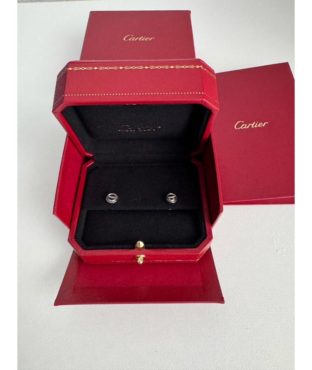 CARTIER Серебряные серьги из белого золота, фото 5