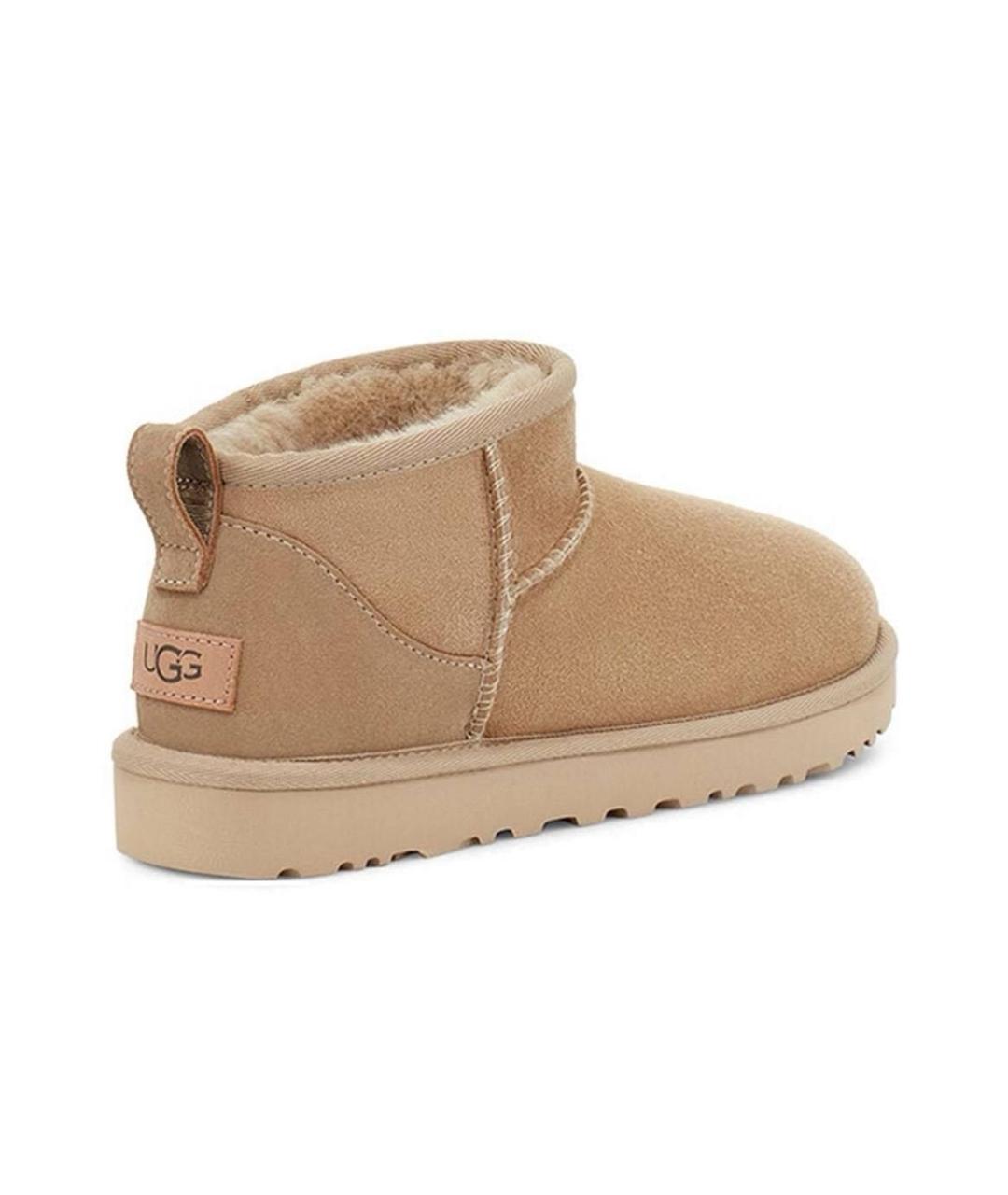 UGG AUSTRALIA Бежевые замшевые ботинки, фото 4