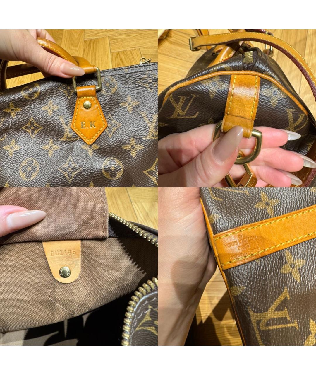 LOUIS VUITTON Коричневая сумка с короткими ручками, фото 5