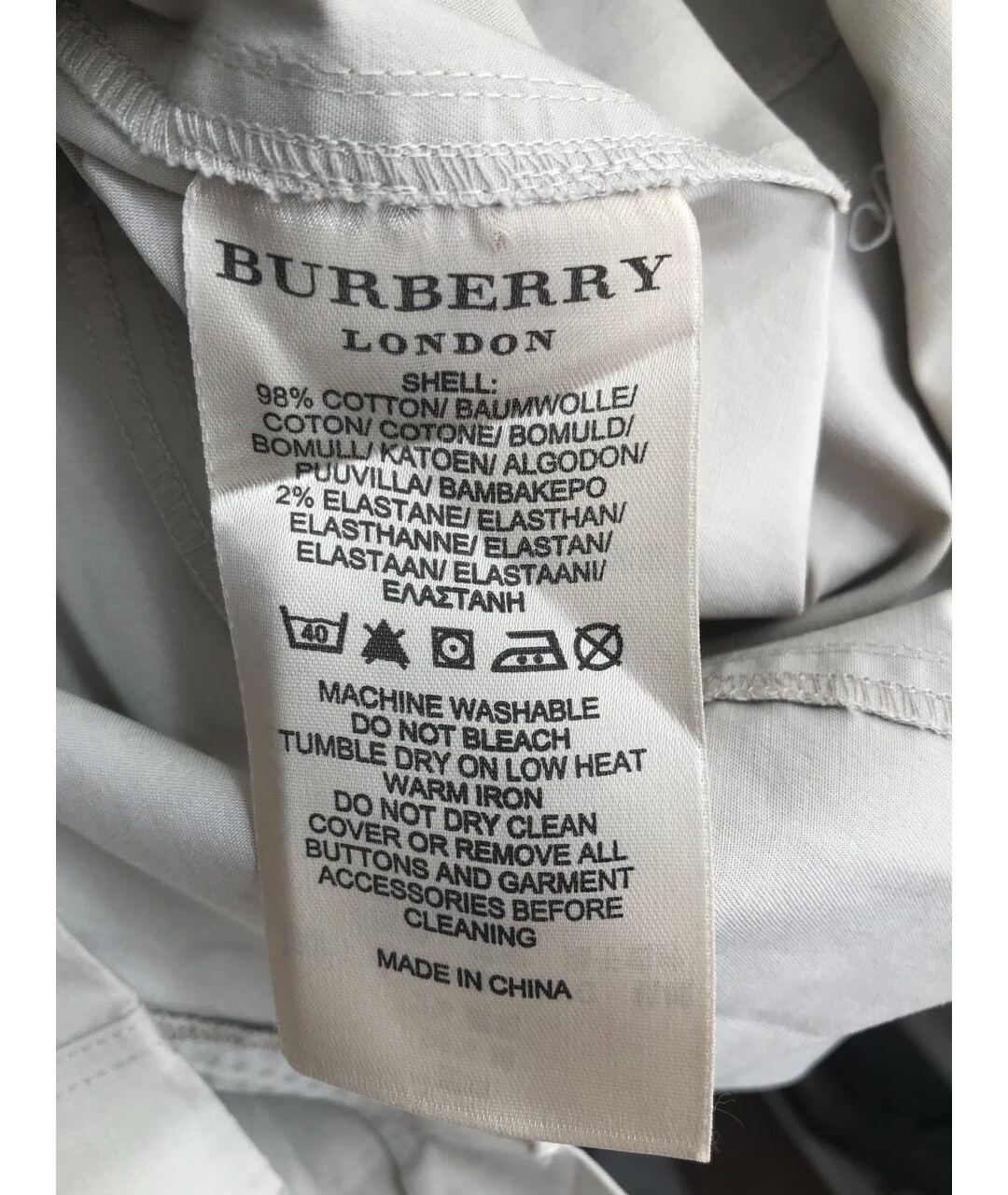 BURBERRY Бежевое хлопко-эластановое платье, фото 4
