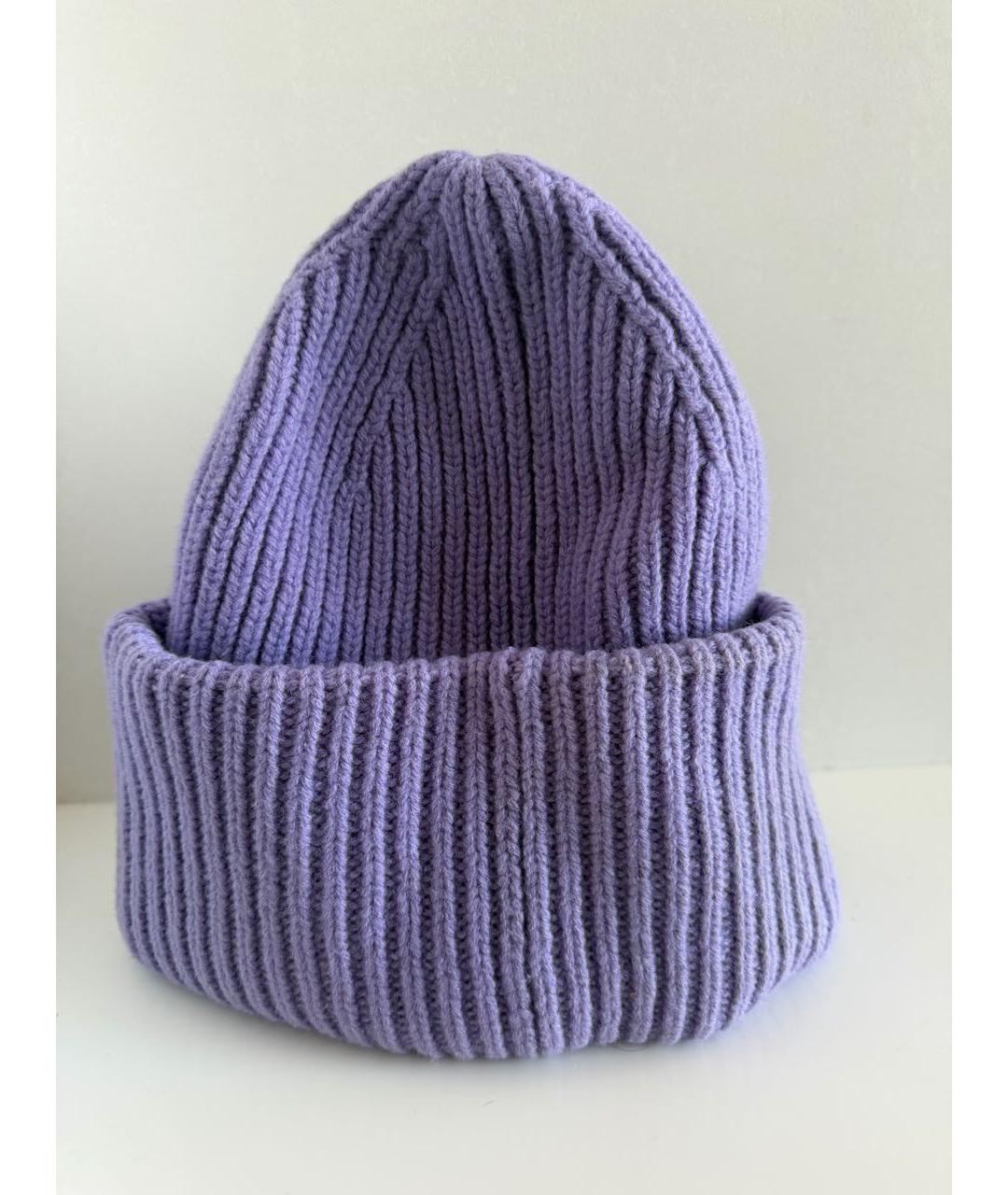 ACNE STUDIOS Фиолетовая шерстяная шапка, фото 2