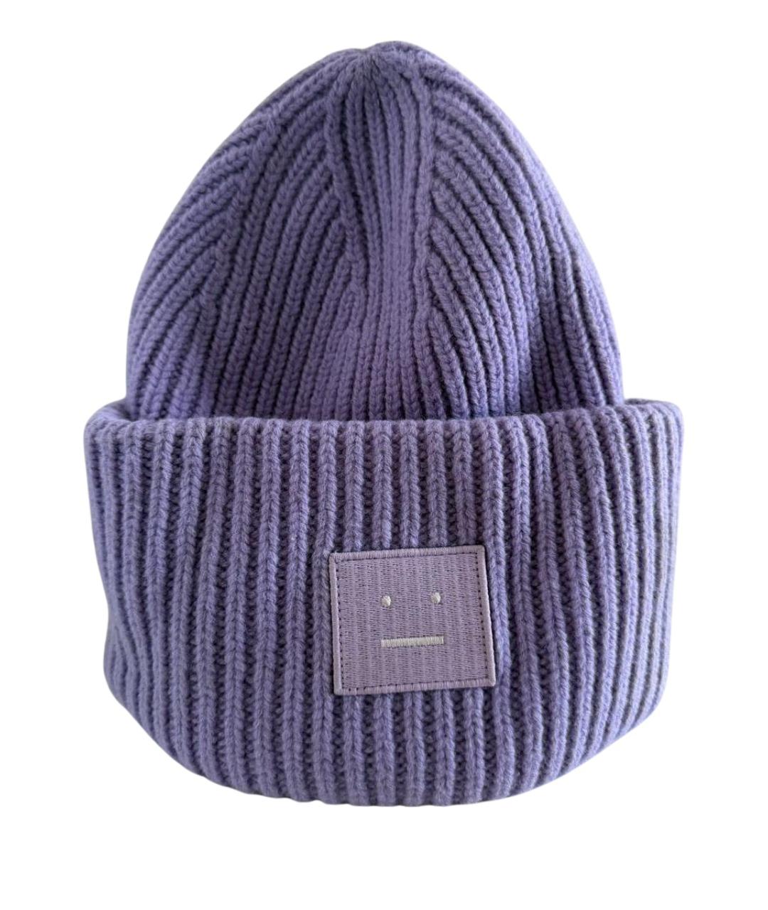ACNE STUDIOS Фиолетовая шерстяная шапка, фото 1