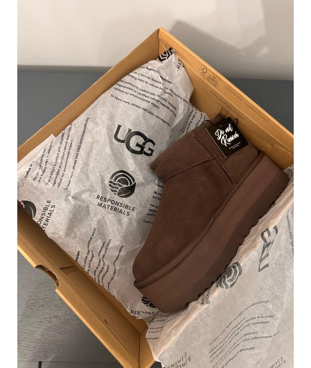 UGG AUSTRALIA Коричневые ботинки, фото 3