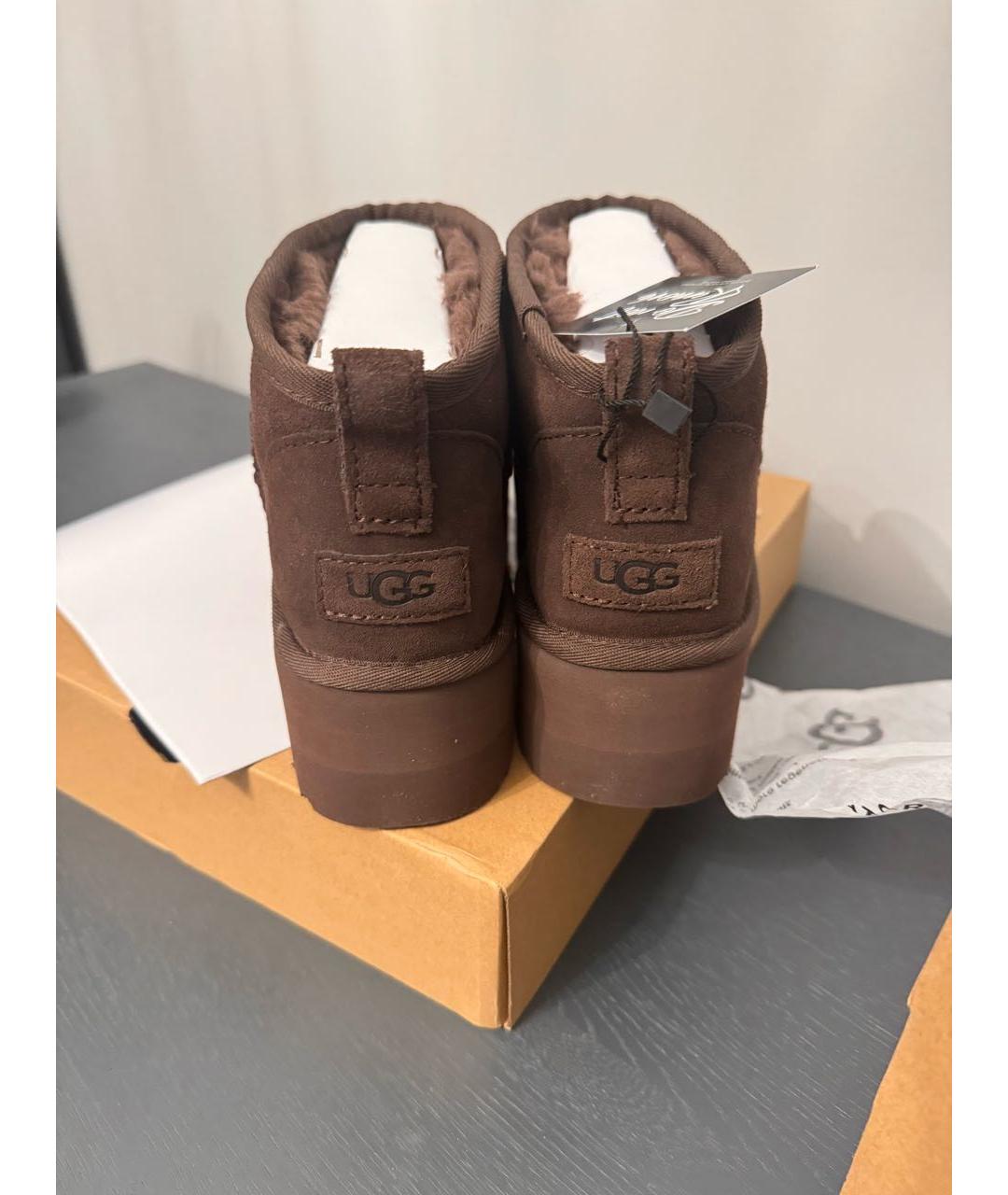 UGG AUSTRALIA Коричневые ботинки, фото 4