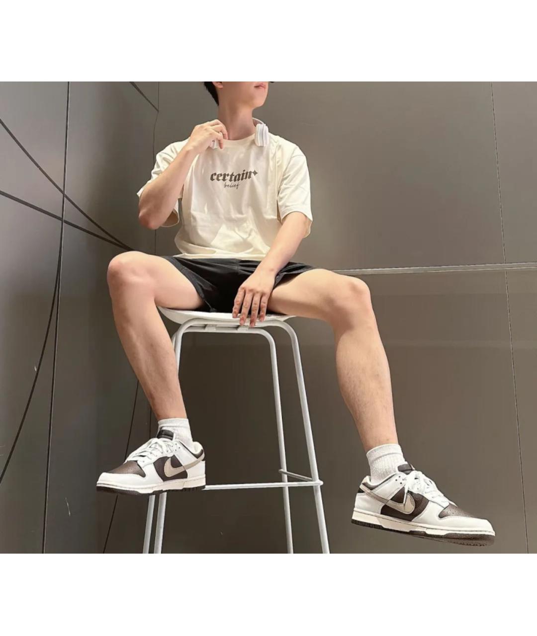 NIKE Мульти кожаные низкие кроссовки / кеды, фото 8