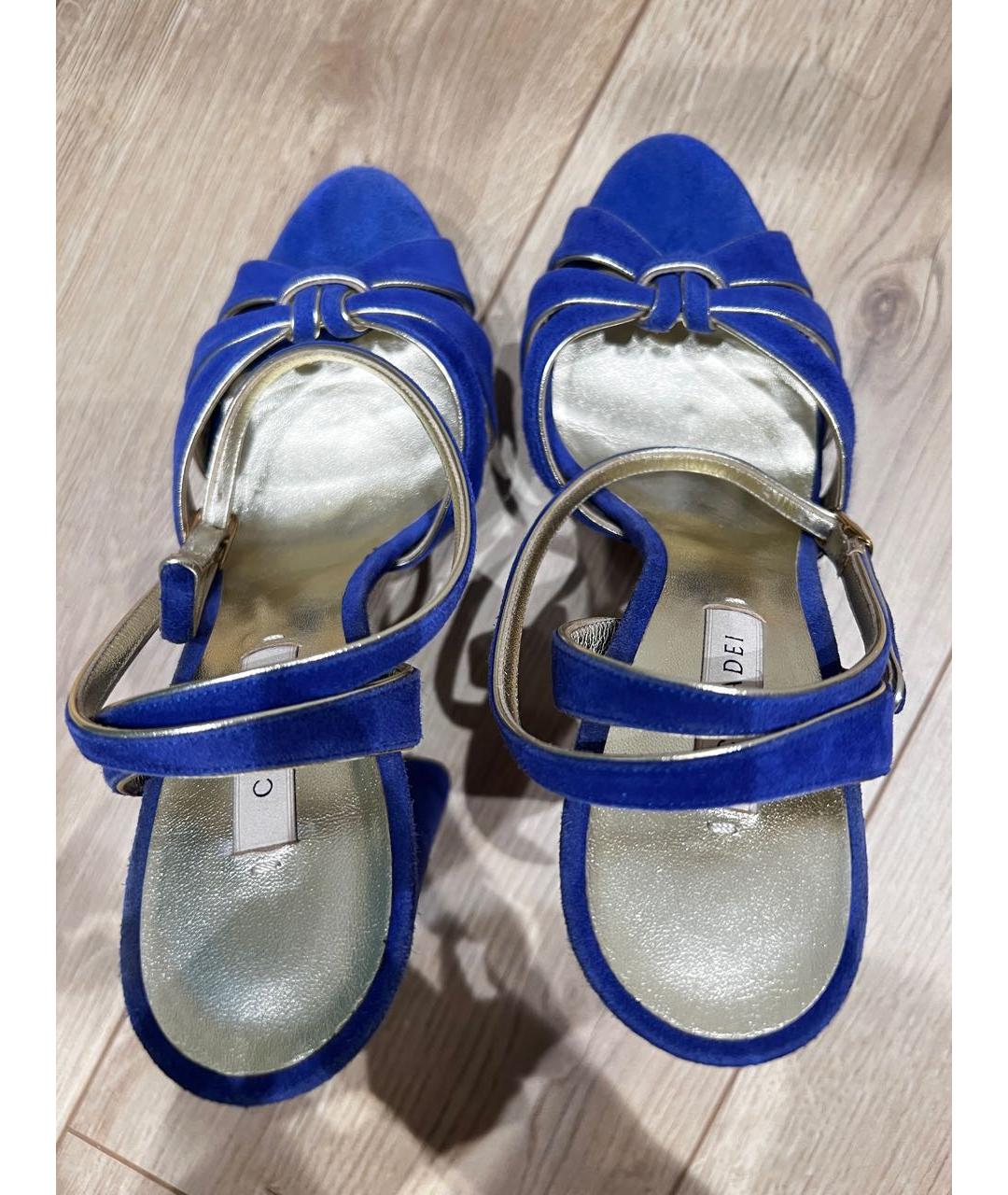 CASADEI Синие замшевые туфли, фото 3