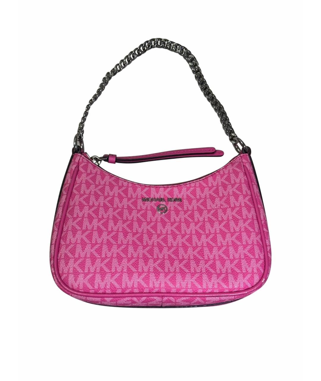 MICHAEL KORS Розовая сумка с короткими ручками из искусственной кожи, фото 1