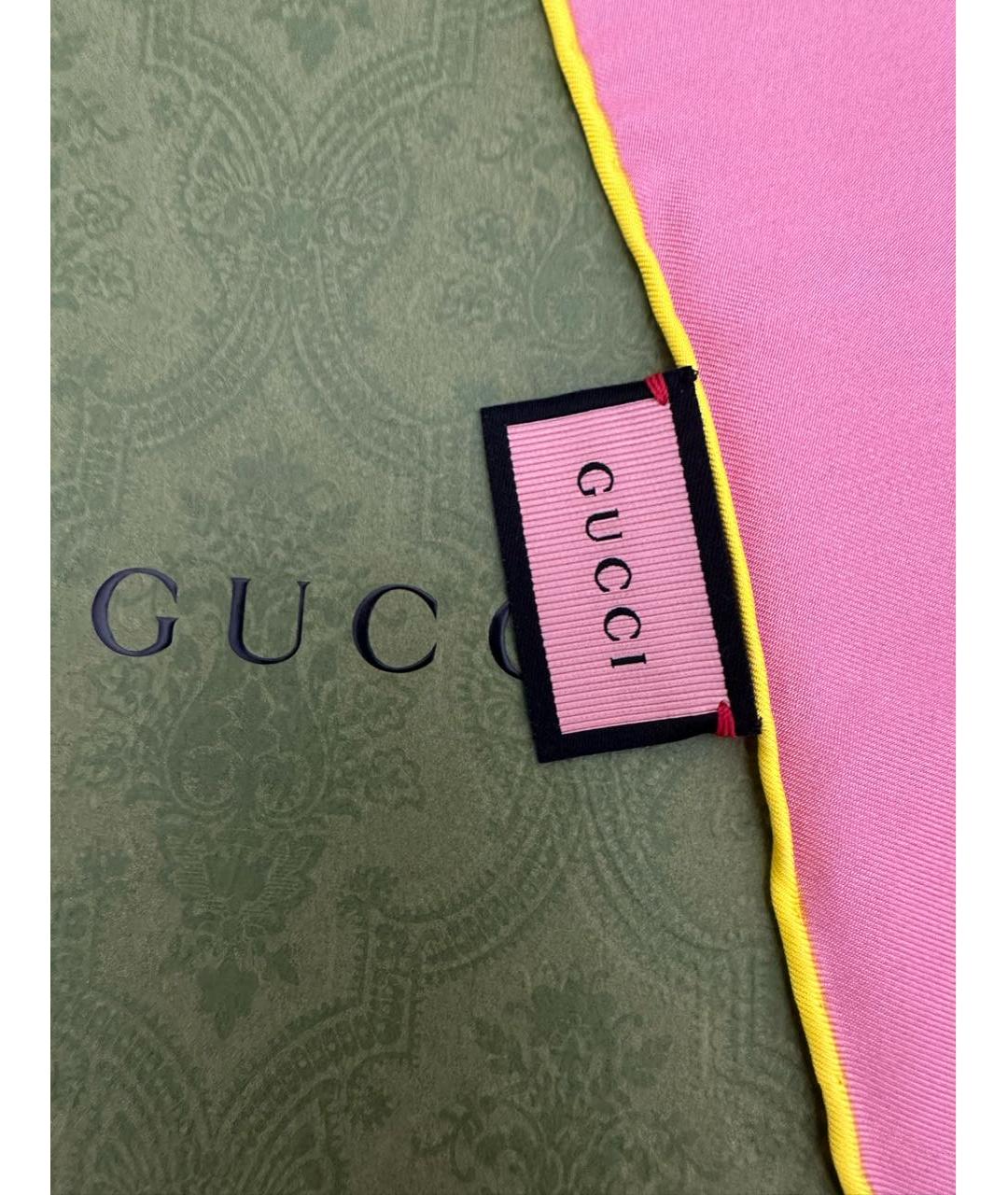 GUCCI Мульти шелковый шарф, фото 4