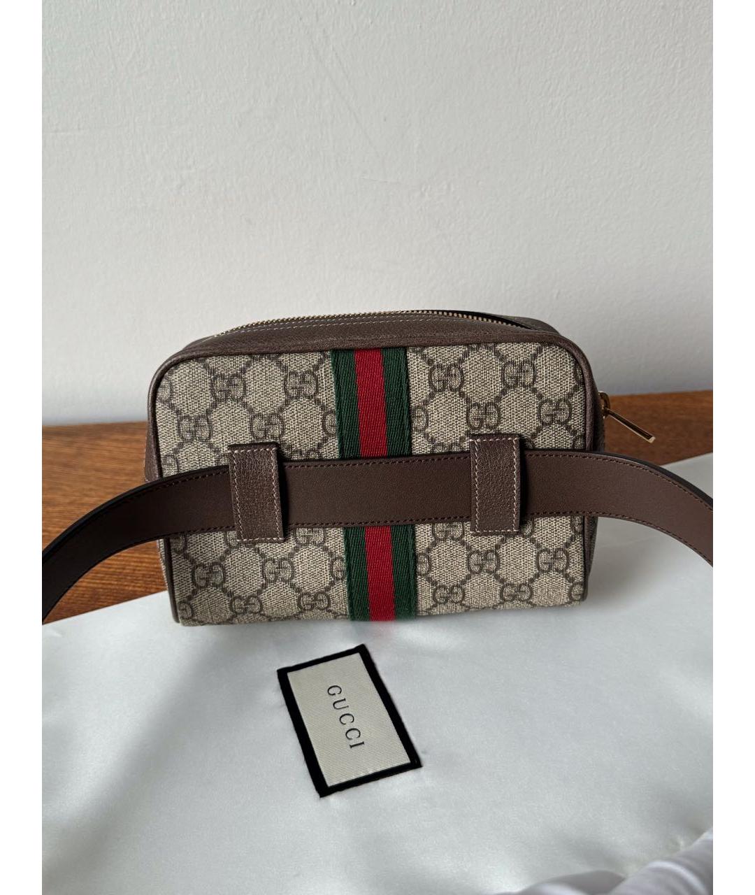 GUCCI Бежевая поясная сумка, фото 6