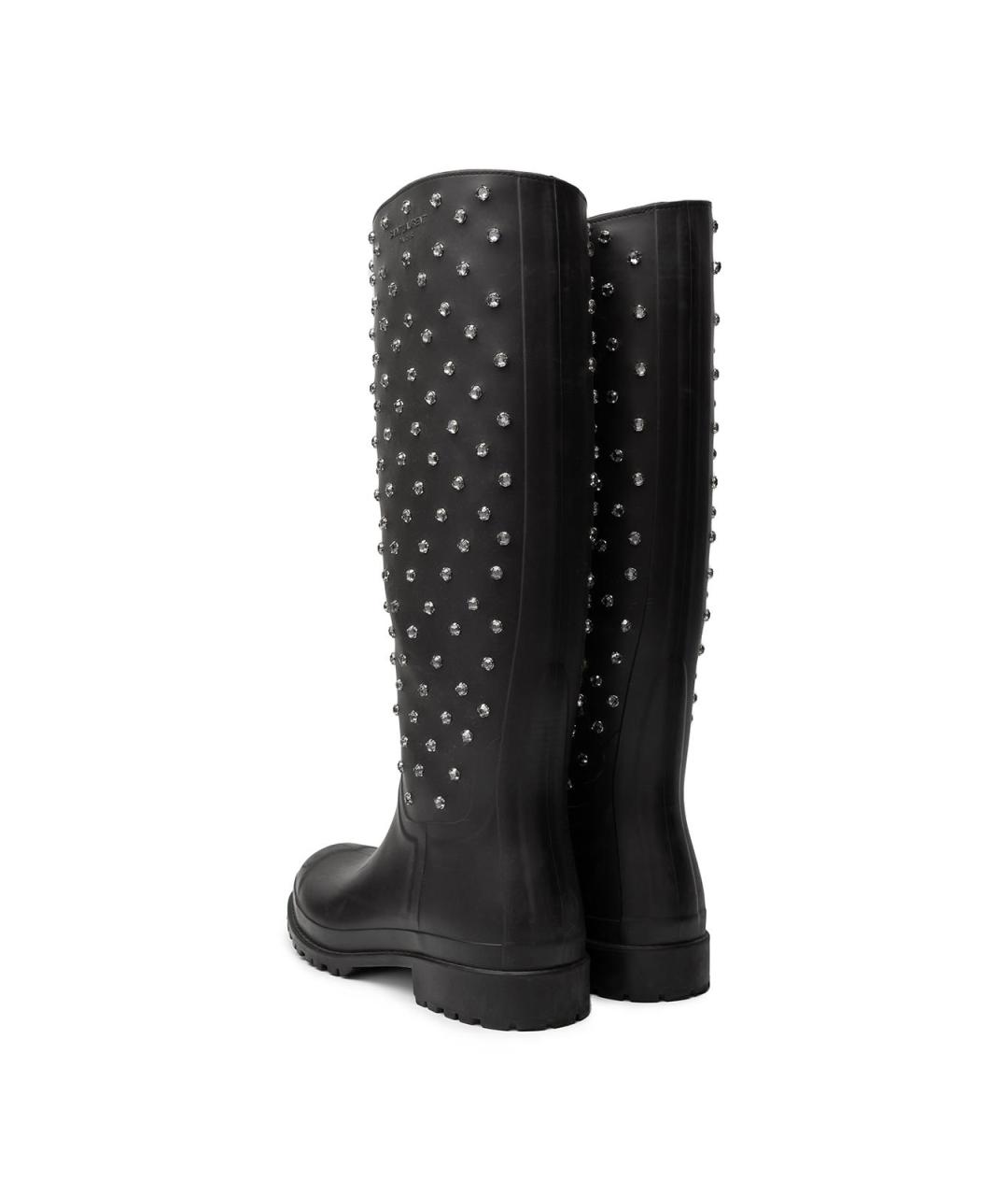 SAINT LAURENT Черные резиновые сапоги, фото 2
