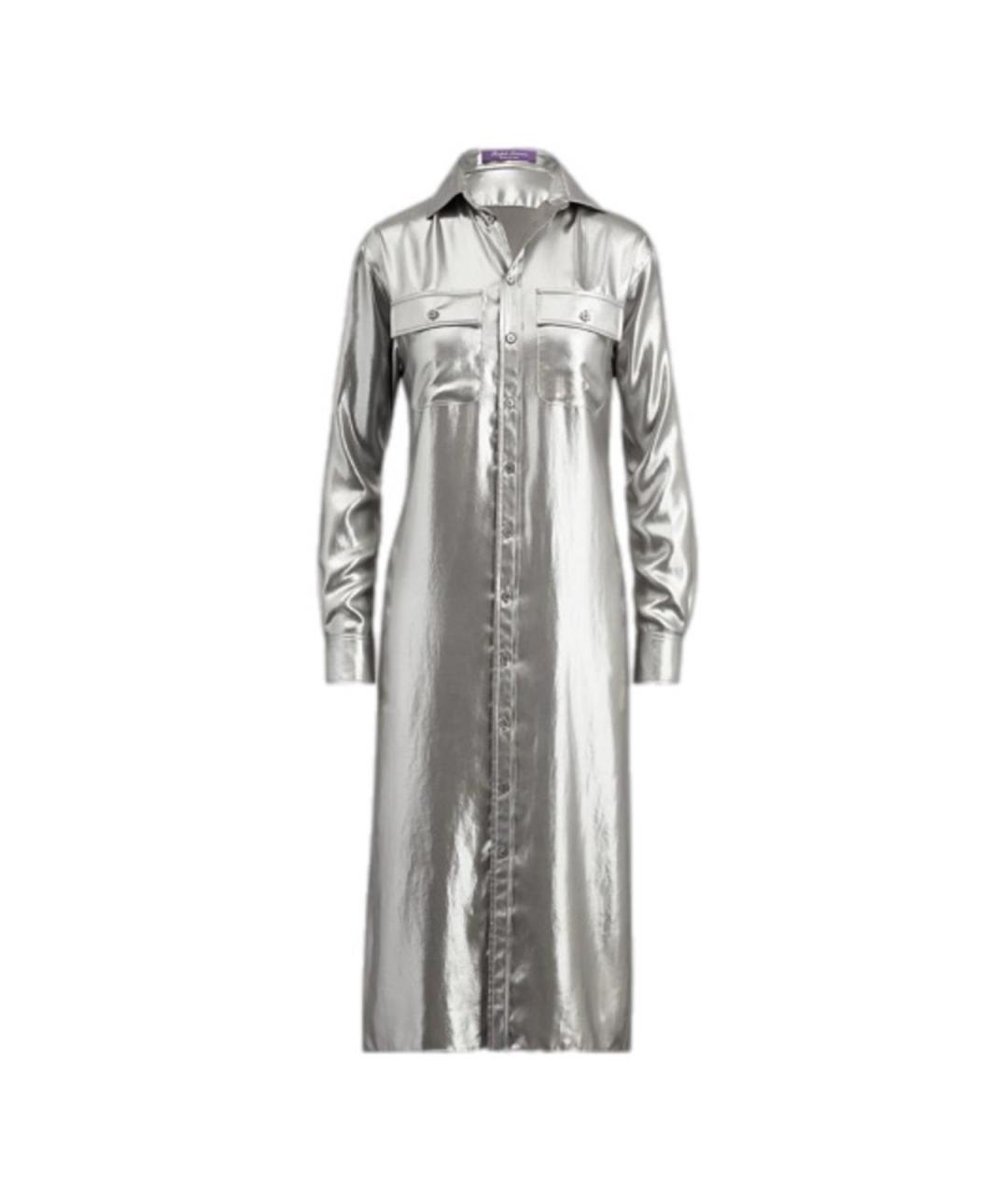RALPH LAUREN Серебряное полиэстеровое повседневное платье, фото 1