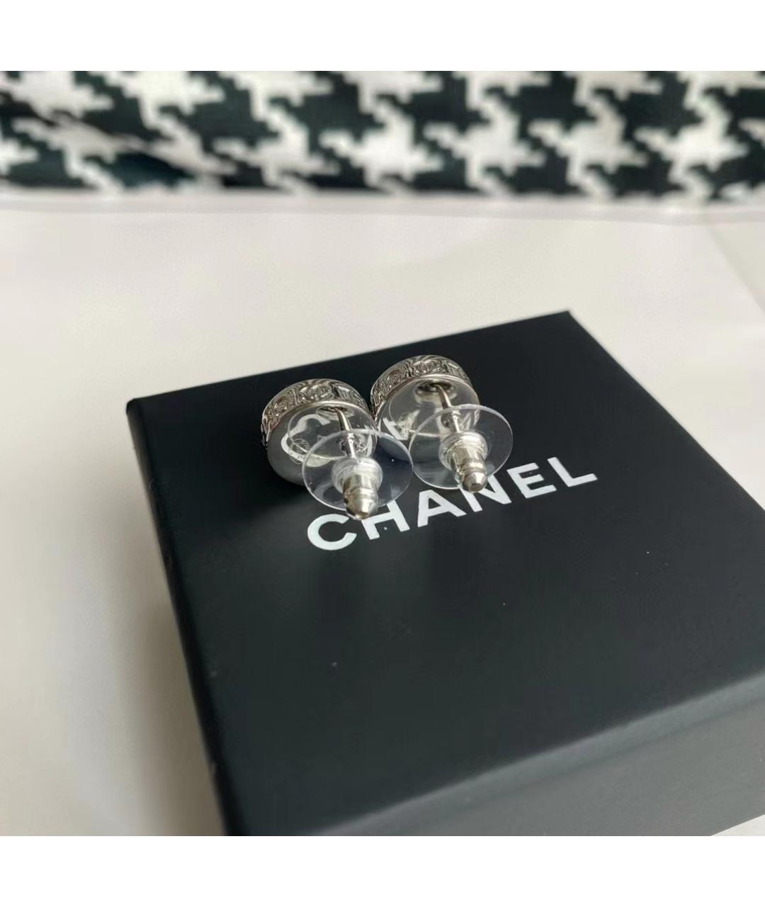 CHANEL Серебряные серьги, фото 3