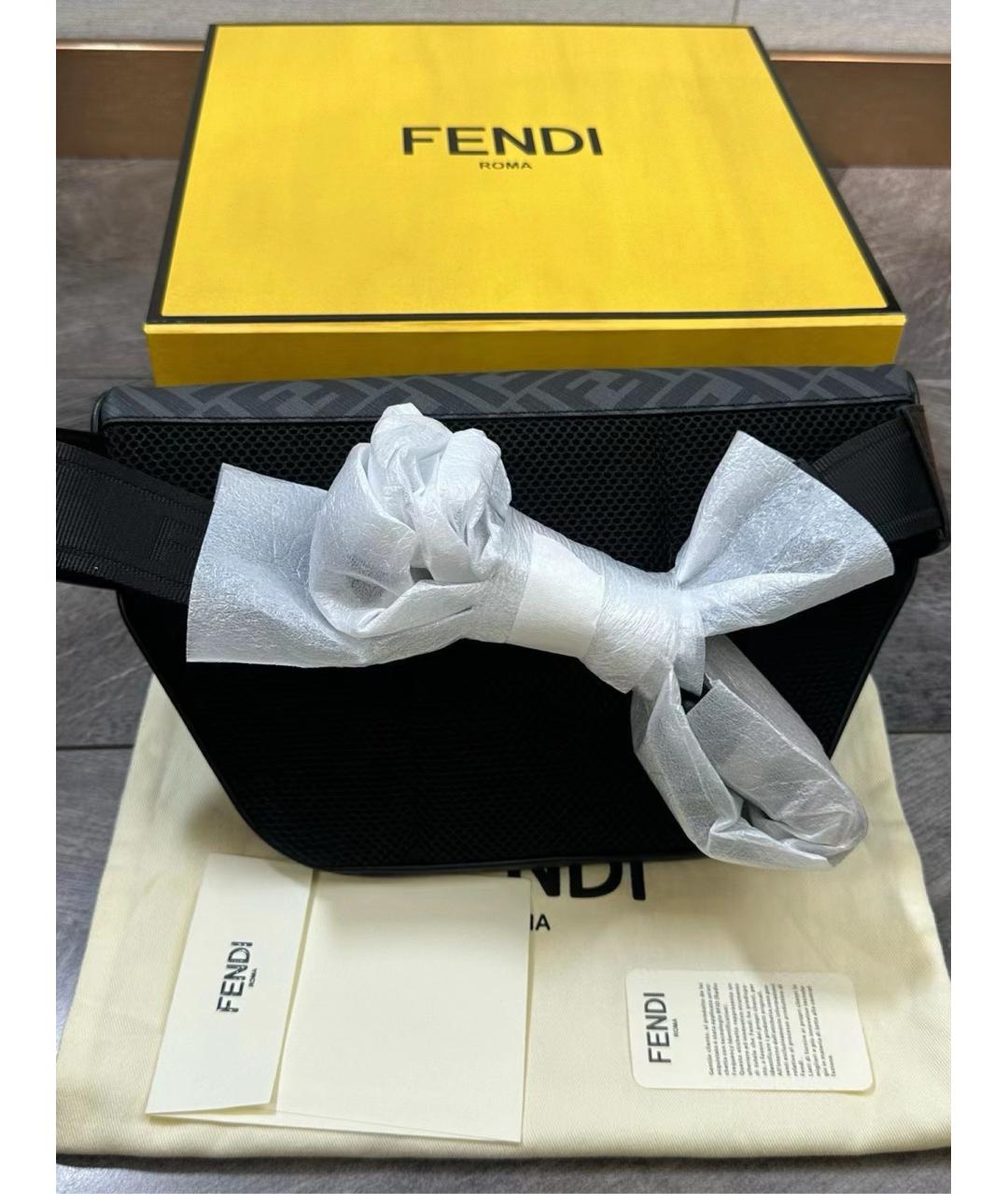 FENDI Черная поясная сумка, фото 3