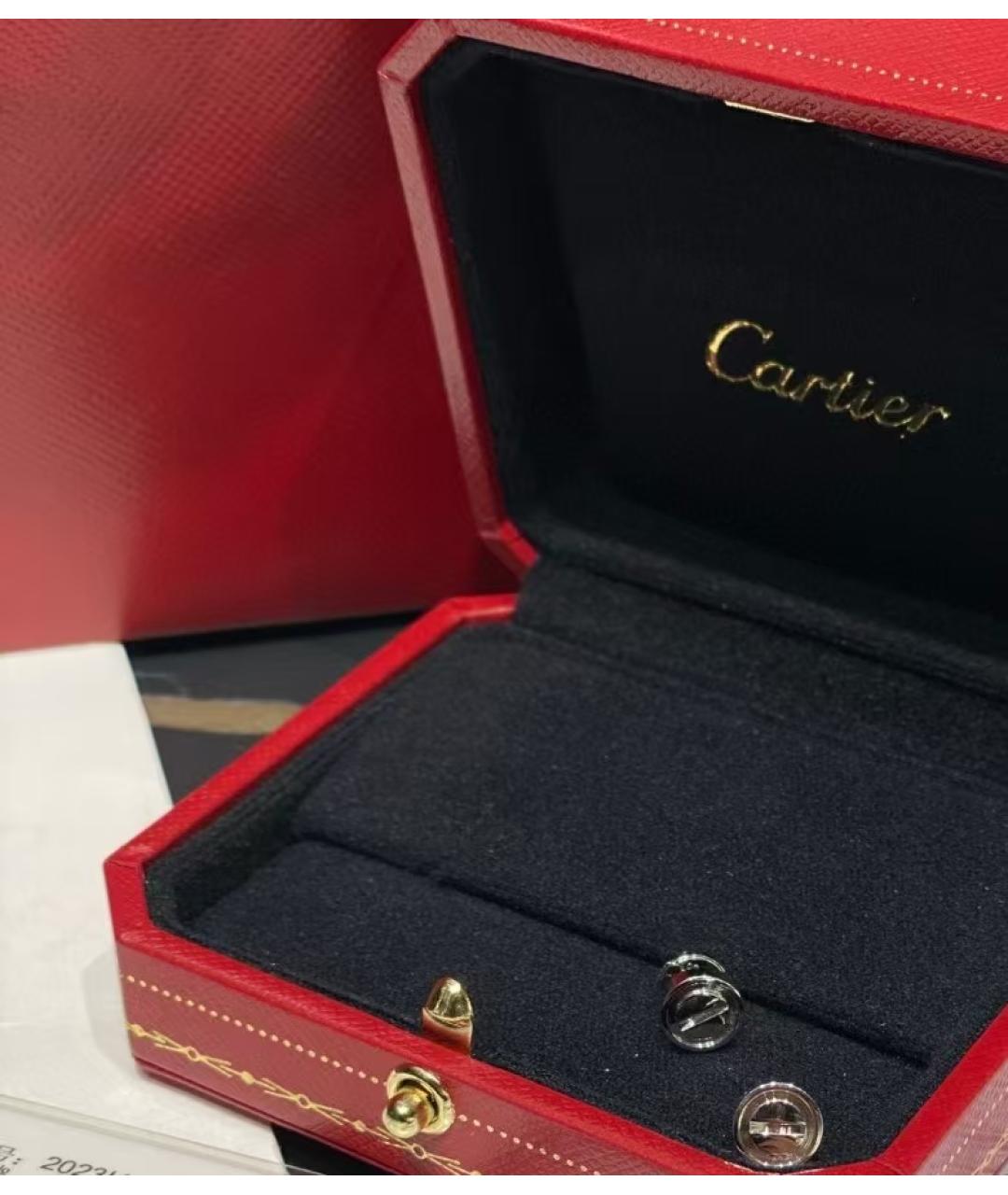 CARTIER Белые серьги из белого золота, фото 3