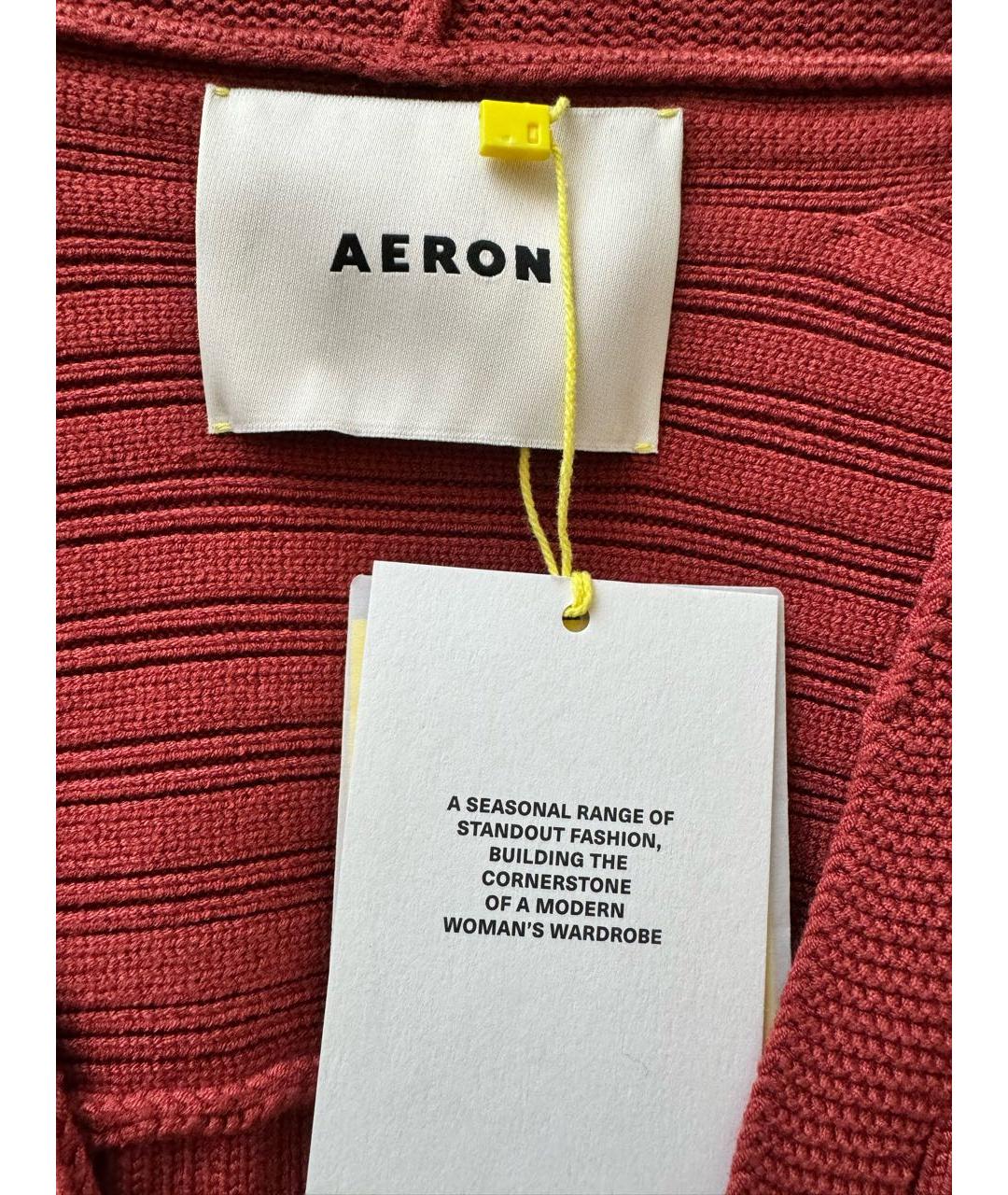 AERON Бордовый хлопковый джемпер / свитер, фото 3