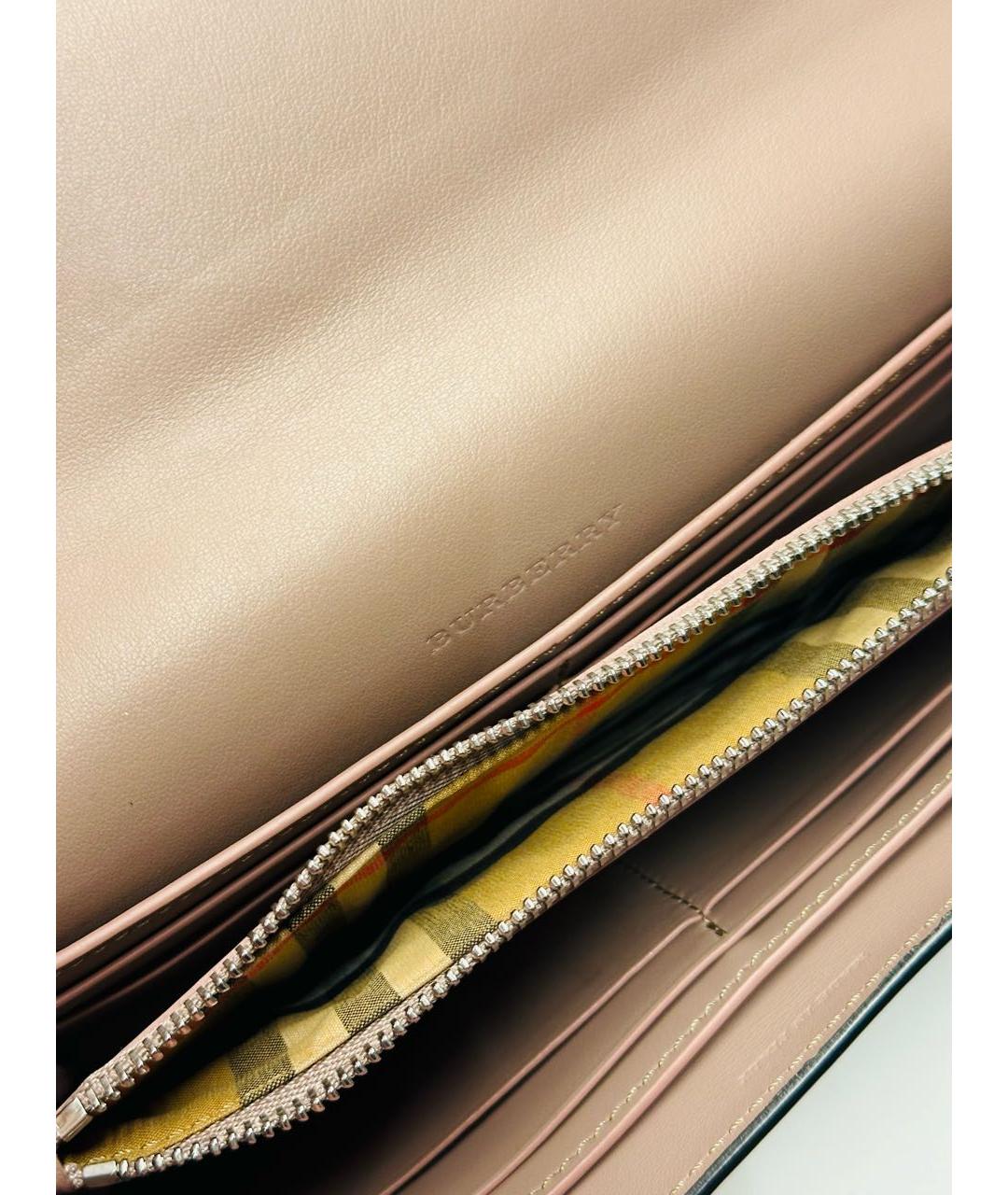 BURBERRY Черный кожаный кошелек, фото 5