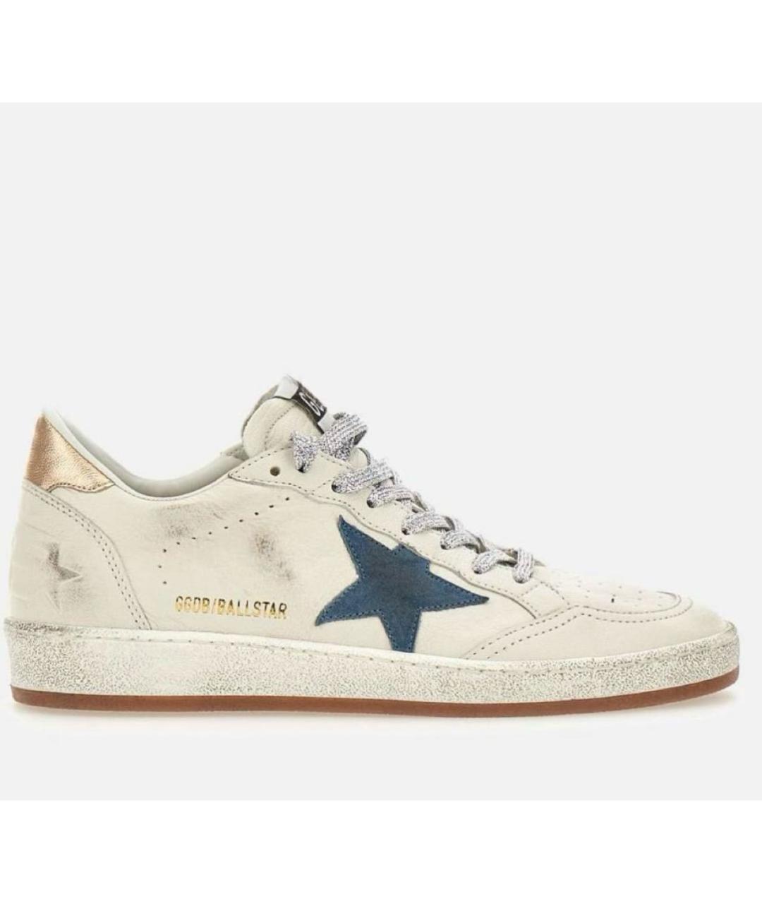 GOLDEN GOOSE DELUXE BRAND Белые кожаные кеды, фото 4