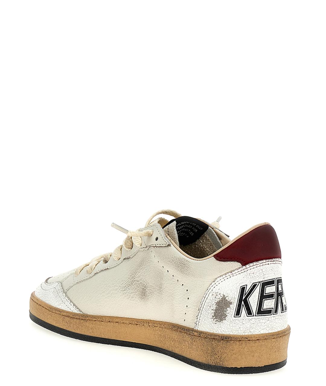 GOLDEN GOOSE DELUXE BRAND Белые кожаные низкие кроссовки / кеды, фото 4