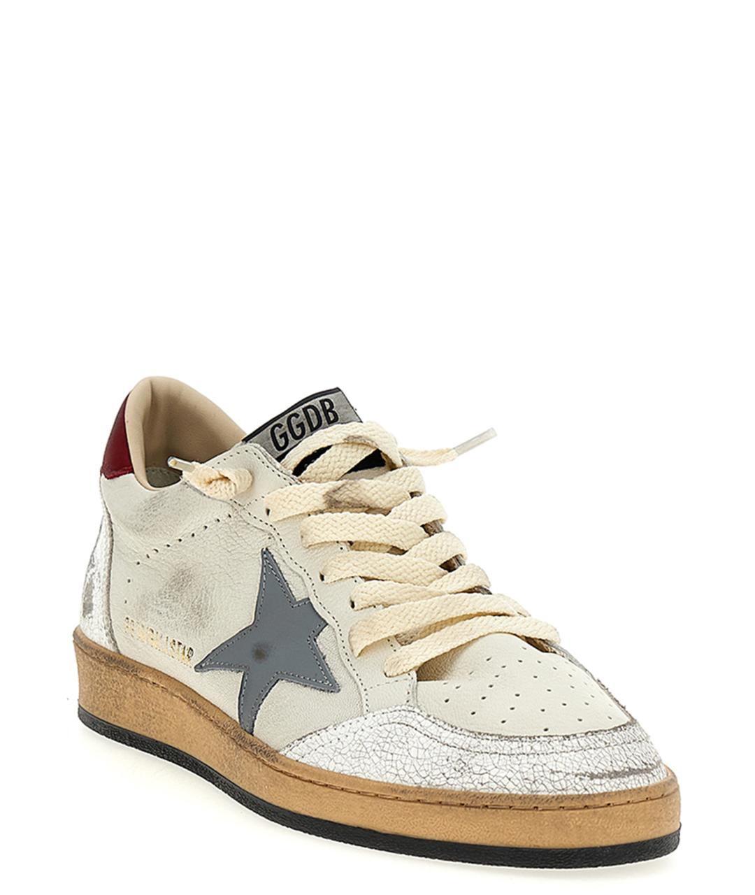 GOLDEN GOOSE DELUXE BRAND Белые кожаные низкие кроссовки / кеды, фото 3