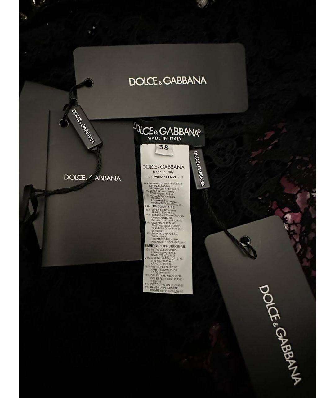 DOLCE&GABBANA Черная блузы, фото 4