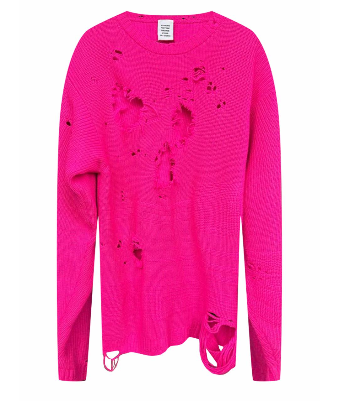 VETEMENTS Фуксия шерстяной джемпер / свитер, фото 1