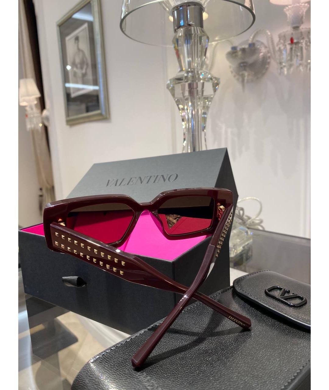VALENTINO Коричневые солнцезащитные очки, фото 5