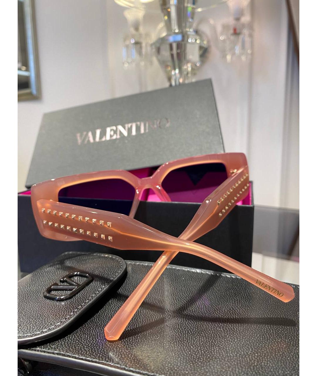 VALENTINO Оранжевое солнцезащитные очки, фото 3