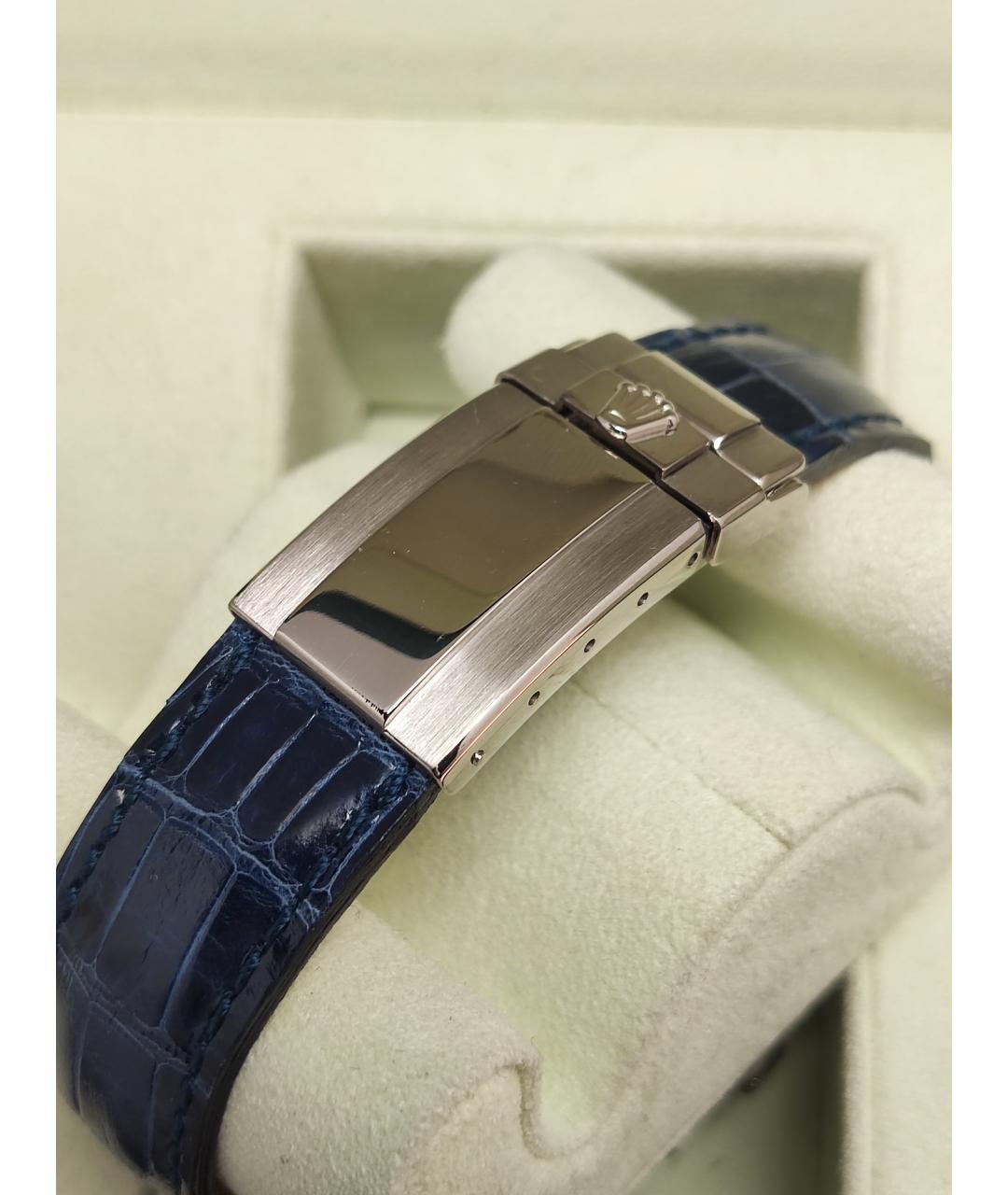 ROLEX Синие часы из белого золота, фото 6
