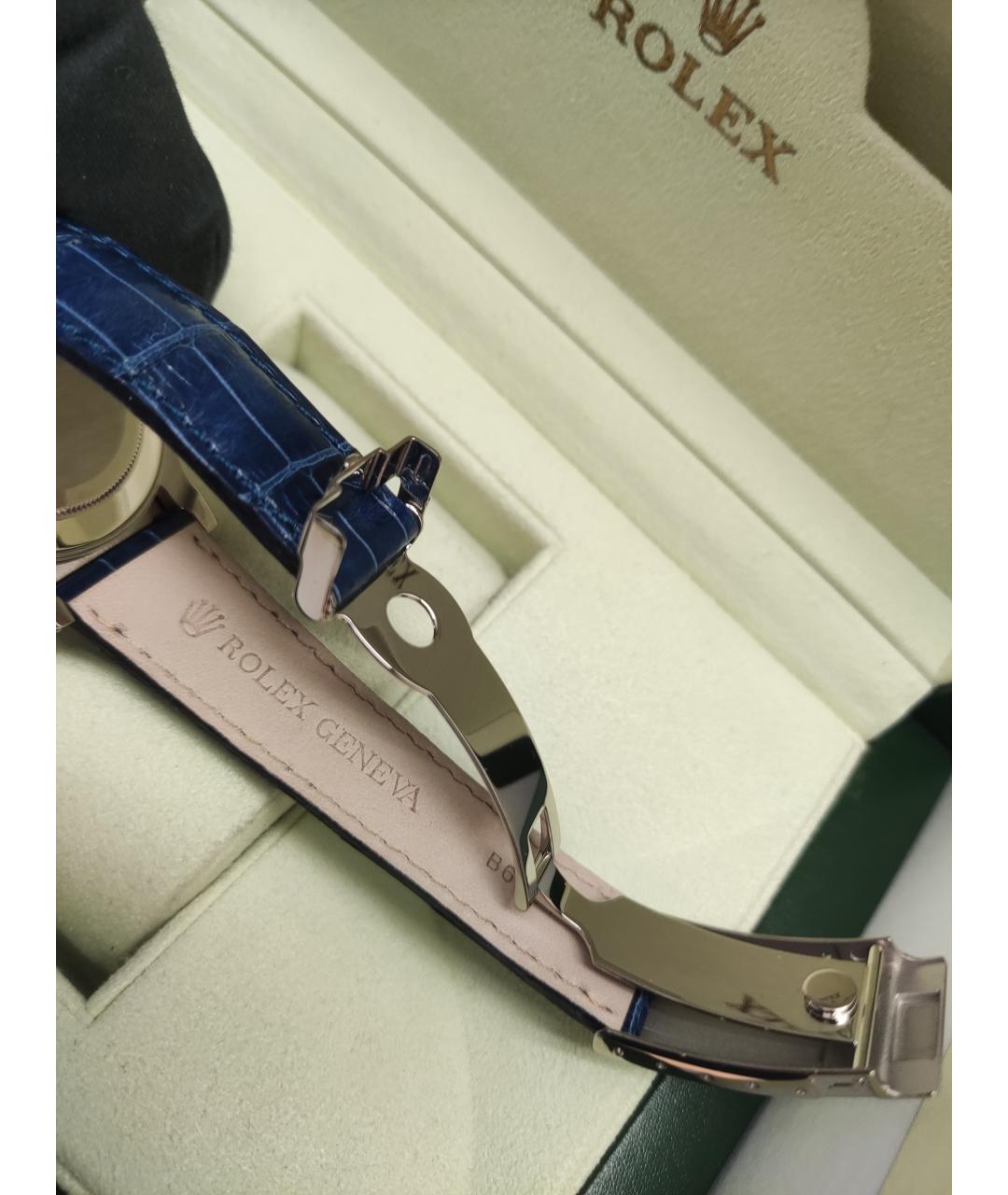 ROLEX Синие часы из белого золота, фото 7