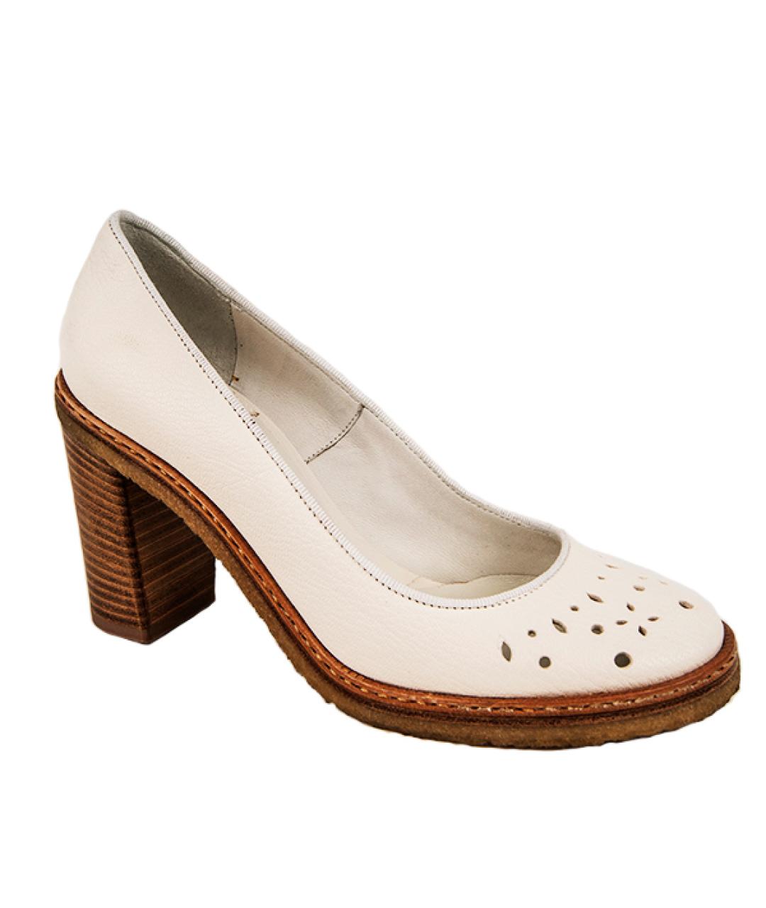 CHLOE Белые кожаные туфли, фото 1