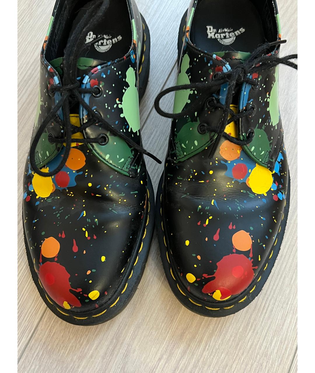 DR. MARTENS Черные кожаные брогги и оксфорды, фото 6