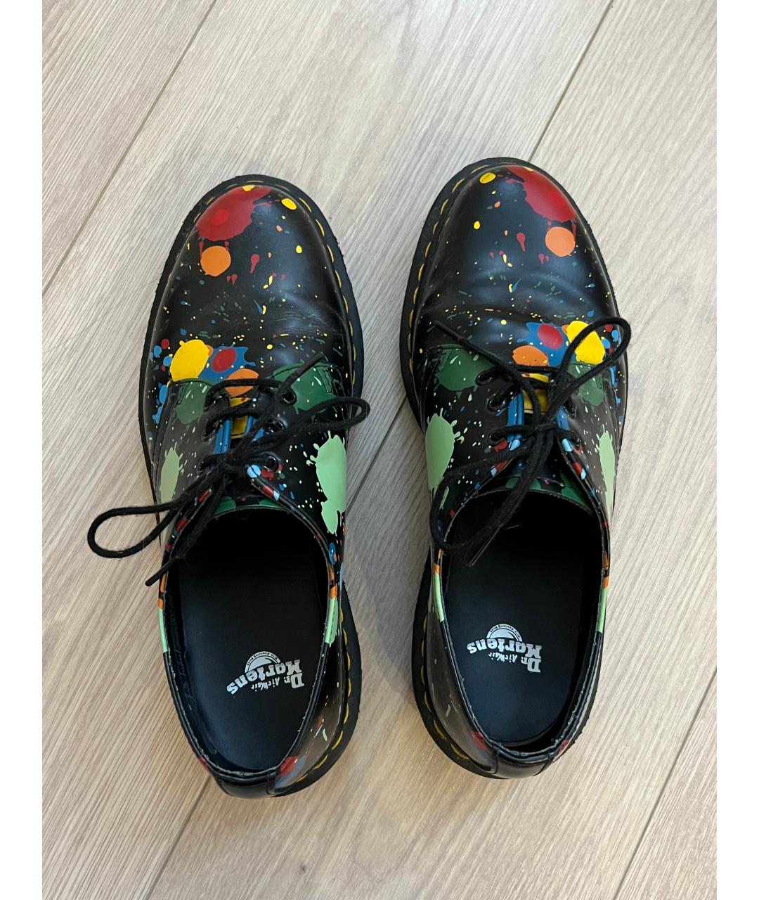 DR. MARTENS Черные кожаные брогги и оксфорды, фото 3